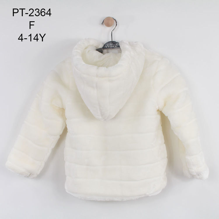 Picture of PT2364- GIRLS SMART FUR FEEL HOODY LONG SLEEVE JACKET